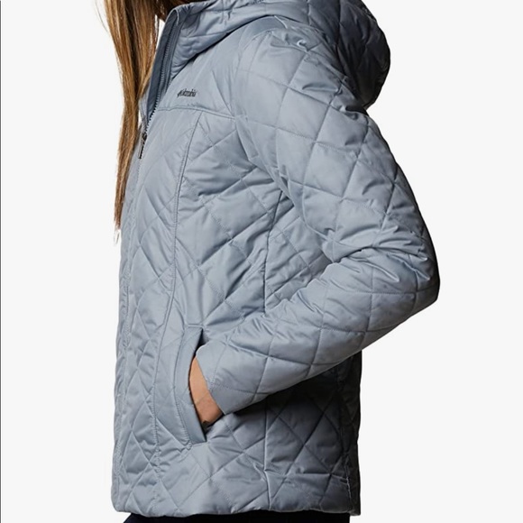 SOLD-Columbia Copper Crest Hooded Winter Jacket Women’s Small NWT Fairwinds Grey - Picture 2 of 3